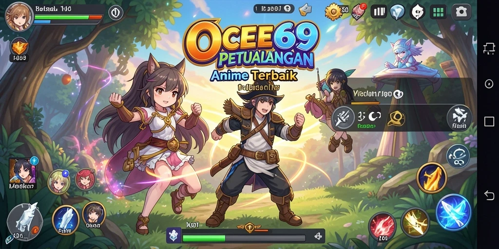 Gameplay menakjubkan OCE69 dengan karakter anime favorit.