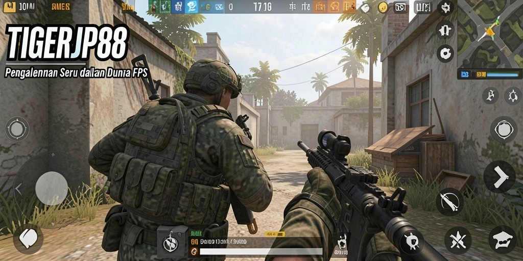 Screenshot gameplay TIGERJP88 menampilkan aksi tembak-menembak yang mendebarkan.